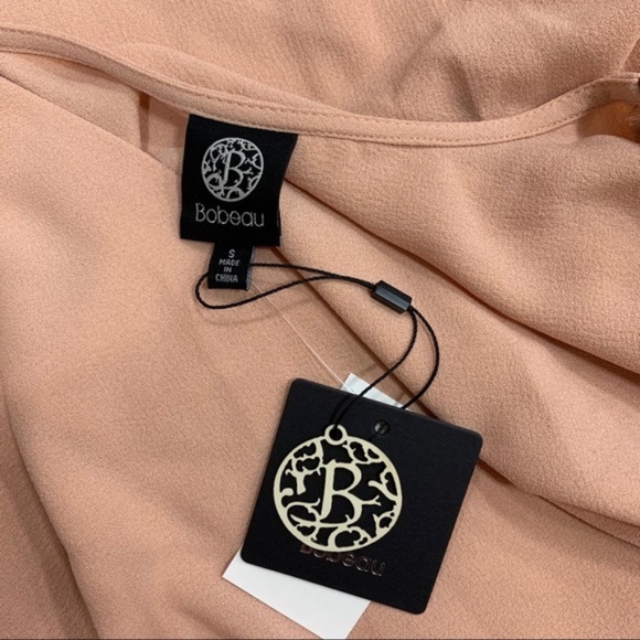 Bobeau Short Sleeve Crepe Wrap Dress - Picture 7 of 7